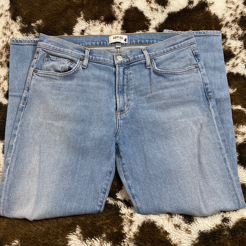 Agolde Light Blue Ankle Jeans